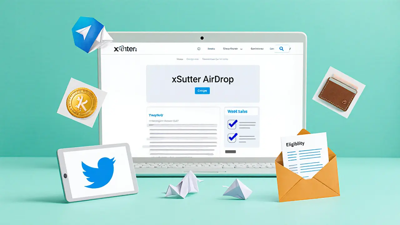 Origami devices displaying official channels and folded eligibility cards on a checklist.