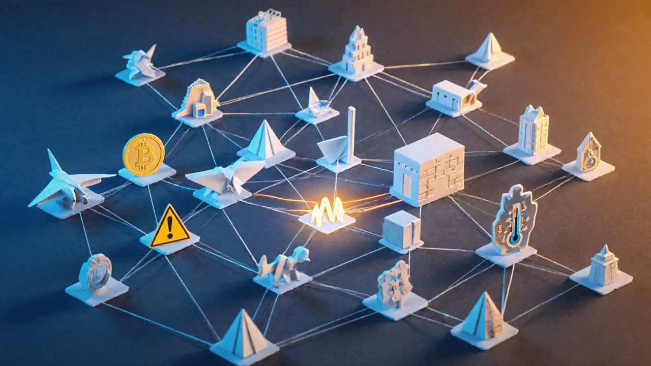 Lattice of folded oracle nodes verifying data from diverse real-world sources.