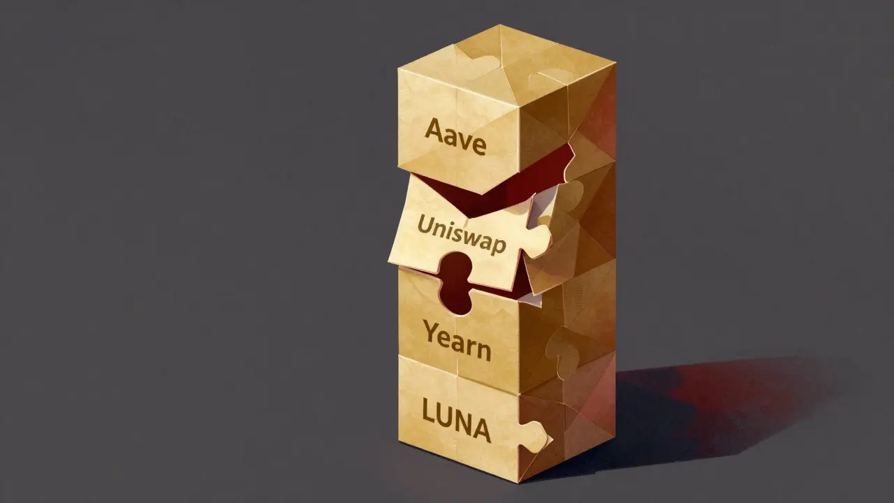 Composability Risks and Cascading Failures in Blockchain Systems