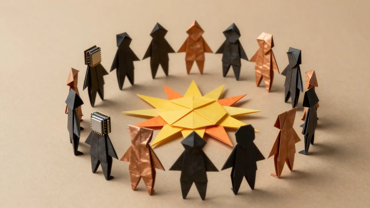 Origami CPUs and GPUs sharing rewards from sun