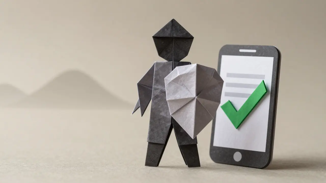 Paper art showing two-factor authentication security shield