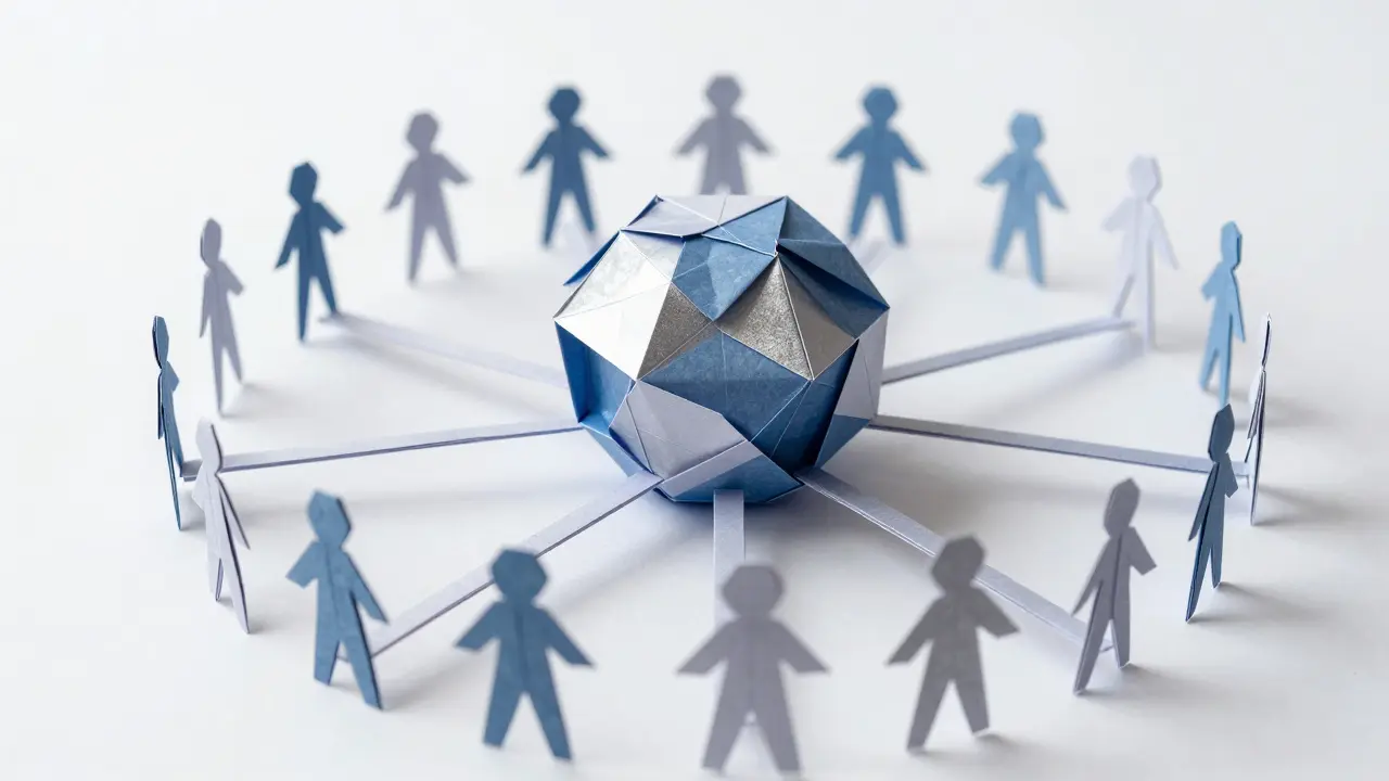 Origami network diagram showing connected DAC nodes