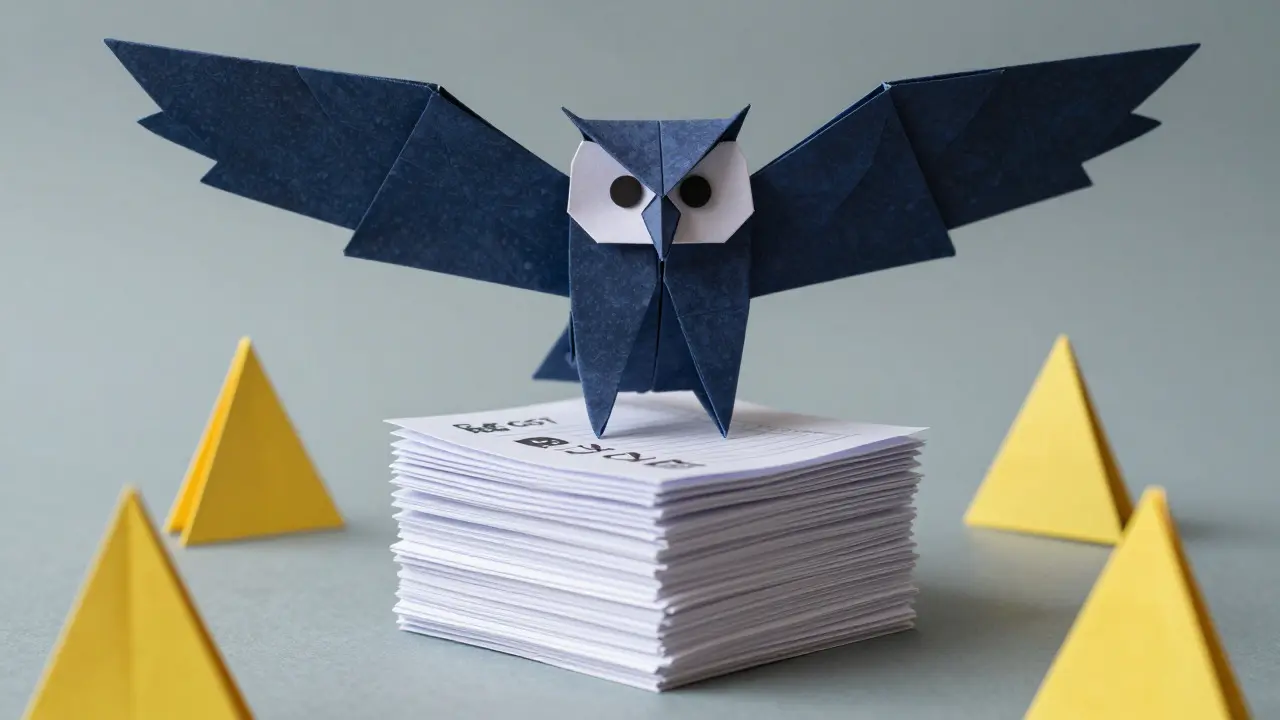 Origami regulator watching over fragile tax compliance documents