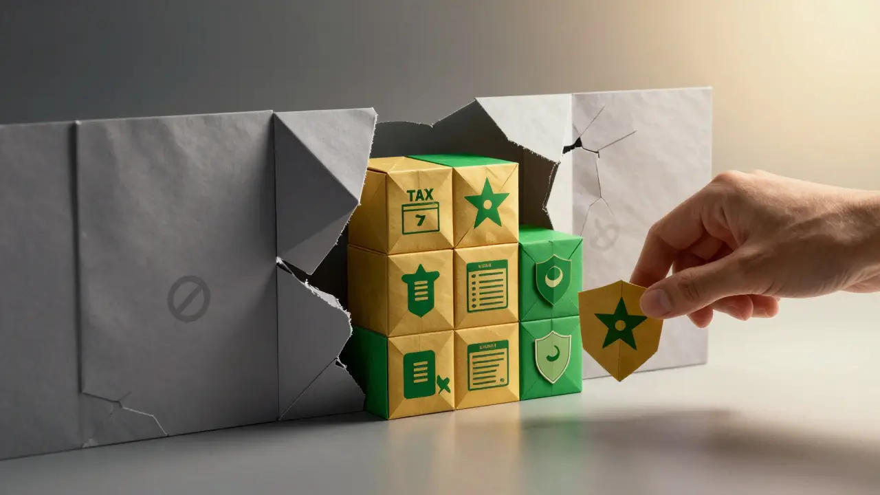 Origami wall cracking to reveal regulated crypto grid