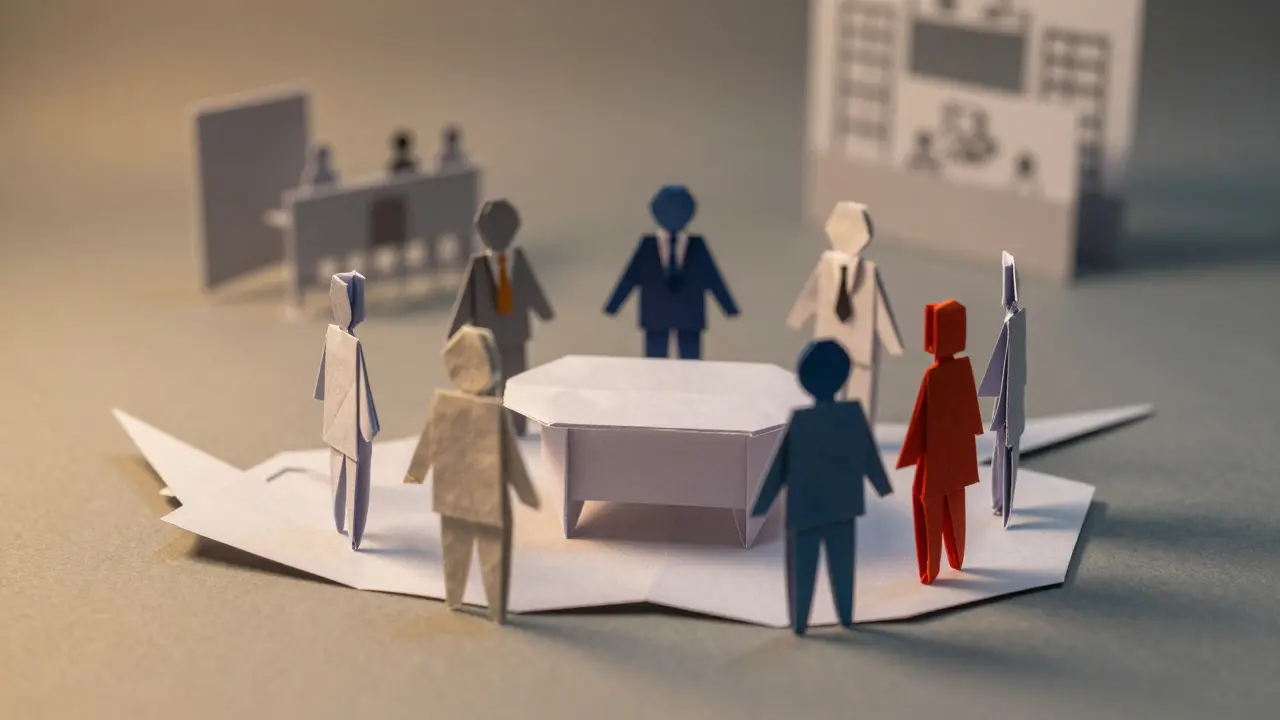 Paper figures representing required local board members and independent directors